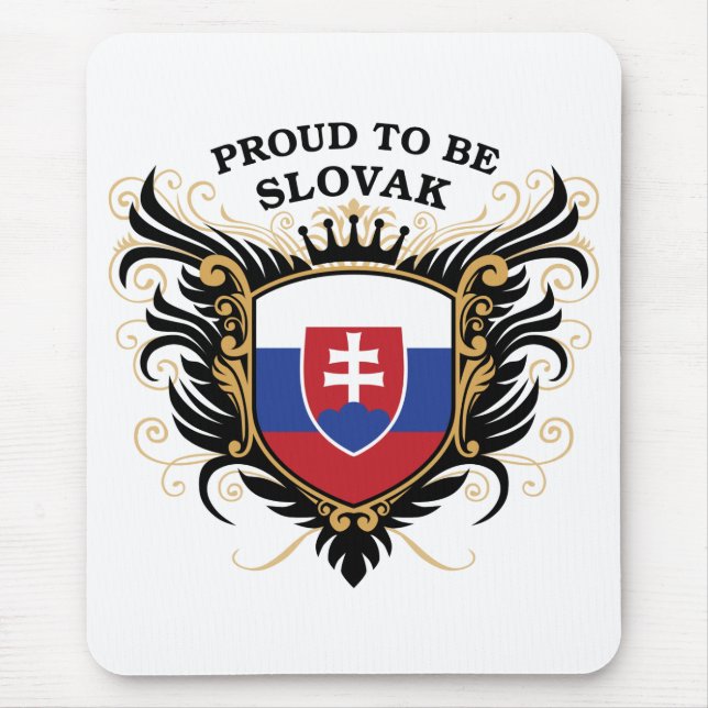 Proud to be Slovak Mouse Pad (Front)