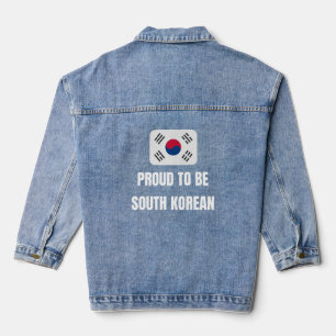 Proud to be South Korean Denim Jacket