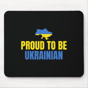 Proud To Be Ukrainian Shirt Ukraine Flag Mouse Pad