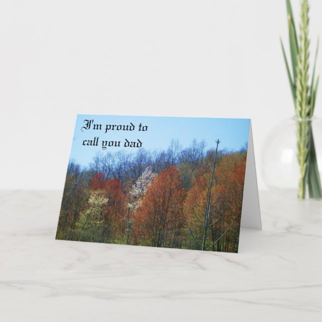 PROUD TO CALL YOU DAD card (Front)