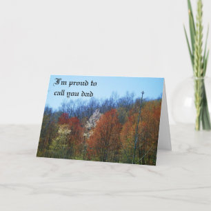 PROUD TO CALL YOU DAD card