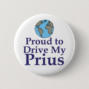 Proud to Drive my Prius 6 Cm Round Badge