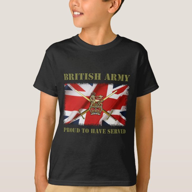 Proud to have served......UK T-Shirt (Front)
