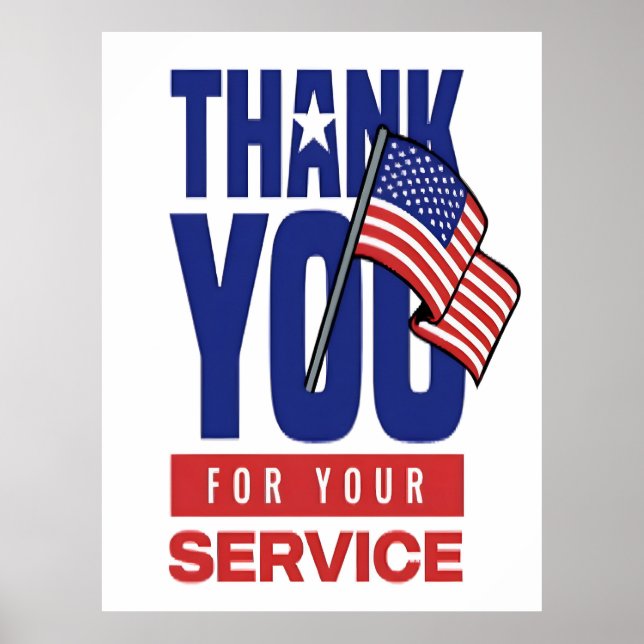Proud to Honour America’s Veterans Poster (Front)