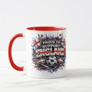 PROUD TO SUPPORT England 2026 Soccer Fan Mug