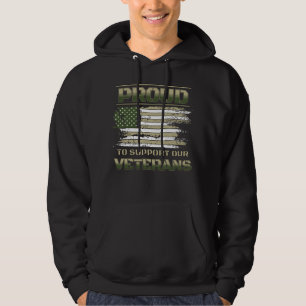 Proud To Support Our Veterans Thankful Soldiers Hoodie