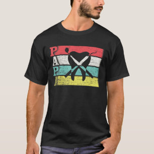 Proud Tooth Dentist Papa Dental Silhouette Tee