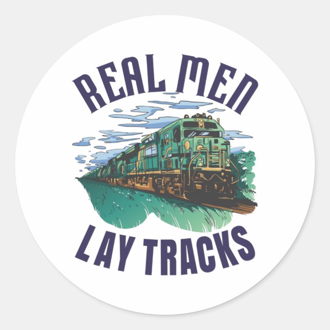 Proud Track Builder Classic Round Sticker (Front)
