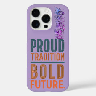 Proud Tradition, Bold Future Fish Border Design -  iPhone 16 Pro Case