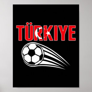 Proud Turkey Soccer Fans Jersey - Türkiye Footbyll Poster