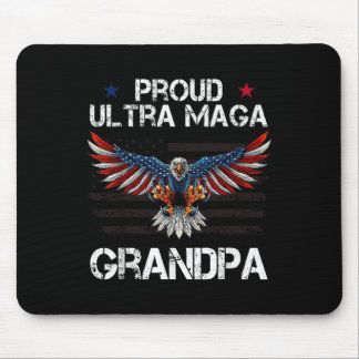 Proud Ultra Grandpa Gifts For Grandpa Eagle Usa Fl Mouse Pad