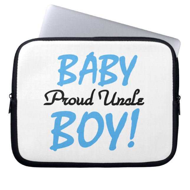 Proud Uncle Baby Boy Gifts Laptop Sleeve (Front)