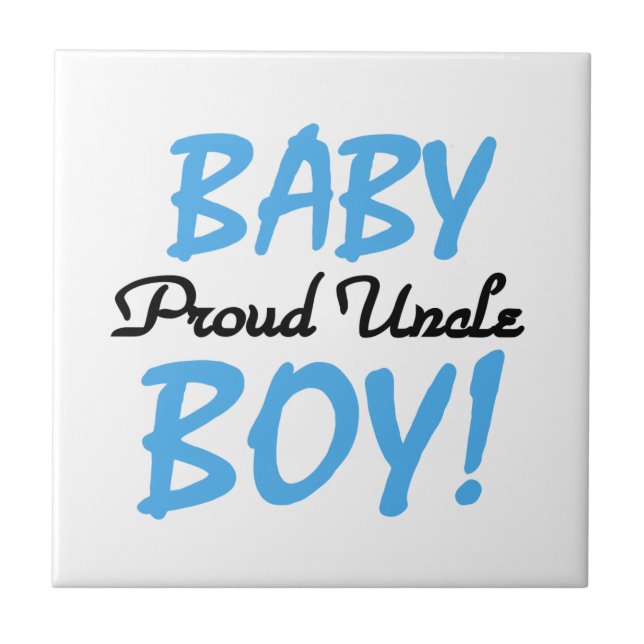 Proud Uncle Baby Boy Gifts Tile (Front)