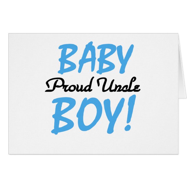 Proud Uncle Baby Boy T-shirts and Gifts (Front Horizontal)