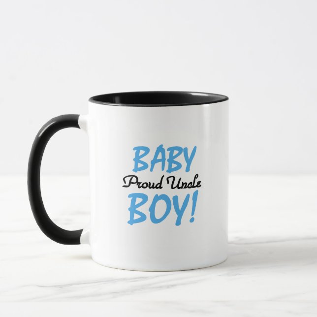 Proud Uncle Baby Boy T-shirts and Gifts Mug (Left)