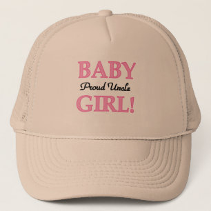 Proud Uncle Baby Girl Tshirts and Gifts Trucker Hat
