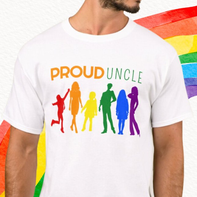 Proud UNCLE Gay Pride Female Silhouettes T-Shirt (Creator Uploaded)