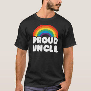 Proud Uncle Lgbt Flag Gay Pride Lgbtq T-Shirt