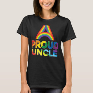 Proud Uncle Lgbt Pride Gay Lesbian Rainbow Colorfu T-Shirt