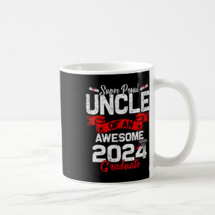 Proud Uncle Of A 2024 Graduate 24 Graduation Coffee Mug