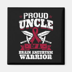 Proud Uncle Of A Brain Aneurysm Warrior Awareness  Magnet