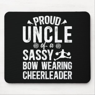 Proud Uncle Of A Cheerleader Uncle Cheer Uncle _1 Mouse Pad