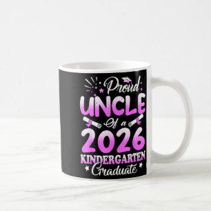Proud uncle of a class of 2026 graduate floral coffee mug