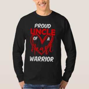 Proud Uncle of a Heart Warrior CHD Awareness T-Shirt