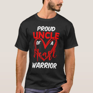 Proud Uncle of a Heart Warrior CHD Awareness T-Shirt