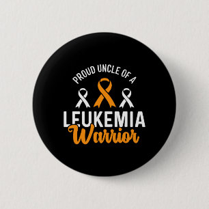 Proud Uncle Of A Leukaemia Warrior Awareness 6 Cm Round Badge