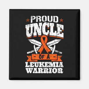 Proud Uncle Of A Leukaemia Warrior Tio Awareness B Magnet