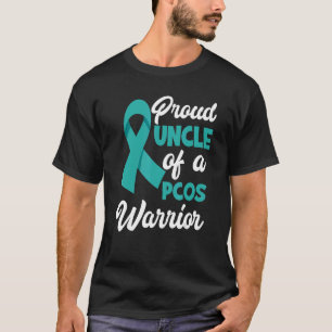 Proud Uncle Of A PCOS Warrior PCOS Awareness T-Shirt