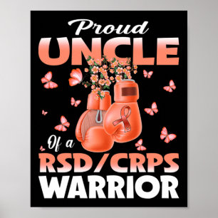 Proud Uncle Of A Rsd Crps Warrior Awareness Boxing Poster