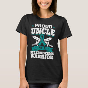 Proud Uncle Of A Scleroderma Warrior Awareness Rib T-Shirt