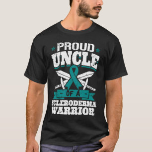 Proud Uncle Of A Scleroderma Warrior Awareness Rib T-Shirt