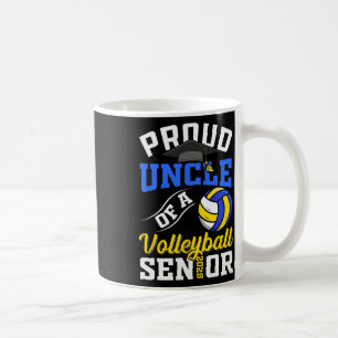 Proud Uncle Of A Volleyll Senior Cl Of 2025 Gradua Coffee Mug