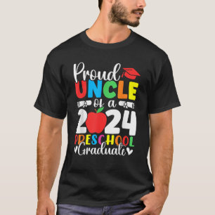 Proud Uncle of Class of 2024 Preschool Graduate Gr T-Shirt