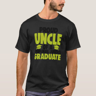 Proud Uncle Of Criminal Justice Graduate Court Leg T-Shirt