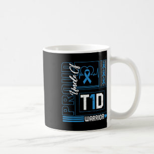 Proud Uncle Of T1d Warrior Ribbon Diabetes Awarene Coffee Mug