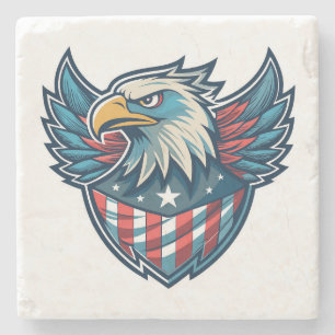 Proud United States of America USA Special Flag Stone Coaster