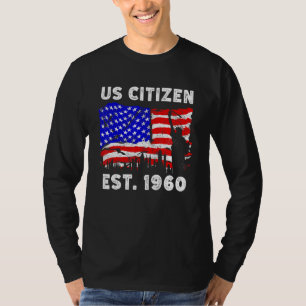 Proud US Citizen Est Since 1960 For New American T-Shirt