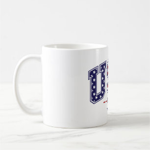 Proud USA 1776 Mug with Flag - Funny Novelty Gift