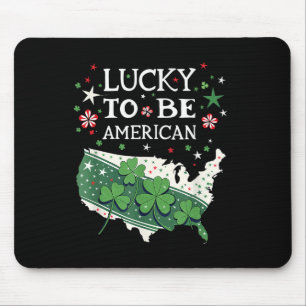 Proud Usa - American Map - Great American St. Patr Mouse Pad
