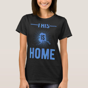 Proud Usa Fan State This Is Home Map Alaska T-Shirt