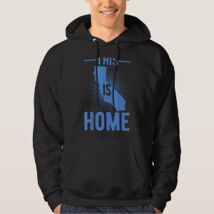Proud Usa Fan State  This Is Home Map California Hoodie