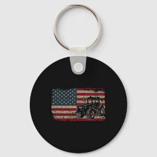 Proud Usa Farmer Shirt Men Women Farm Tractors Usa Key Ring