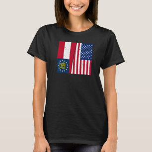 Proud Usa Home Country Patriotic Home State Flag G T-Shirt