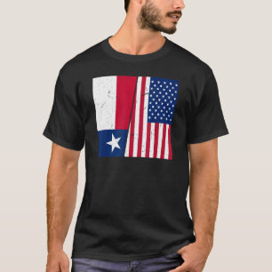 Proud Usa Home Country Patriotic Home State Flag T T-Shirt