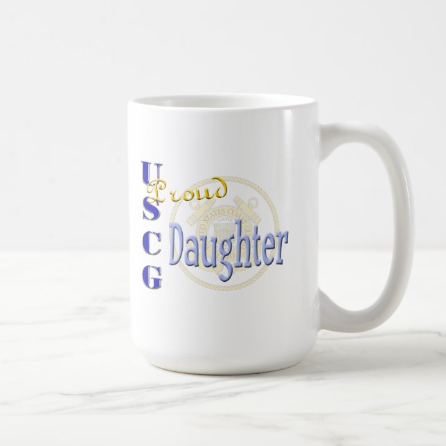 Proud USCG Daughter Coffee Mug (Right)