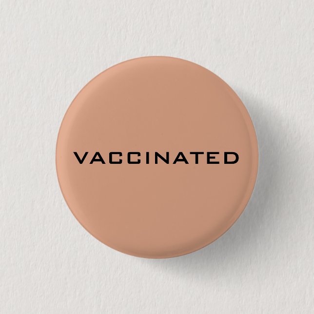 Proud Vaccinated Coronavirus Pandemic 3 Cm Round Badge (Front)